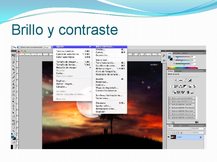 Brillo y contraste 