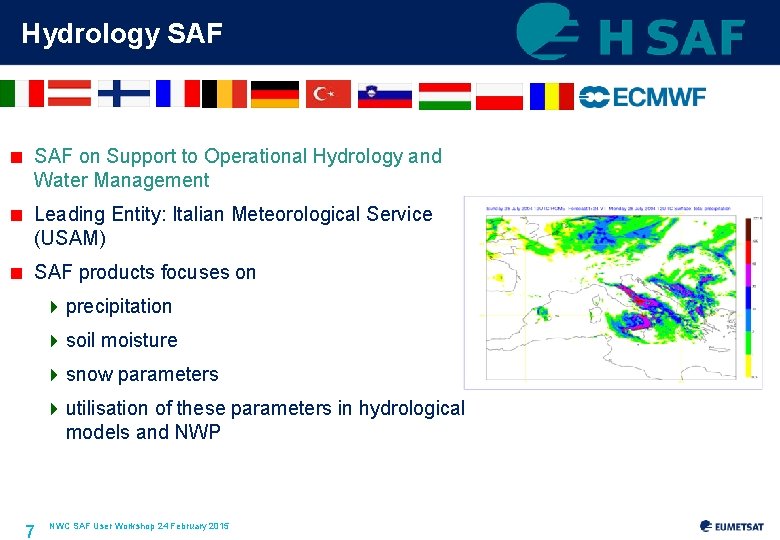 Hydrology SAF < SAF on Support to Operational Hydrology and Water Management < Leading