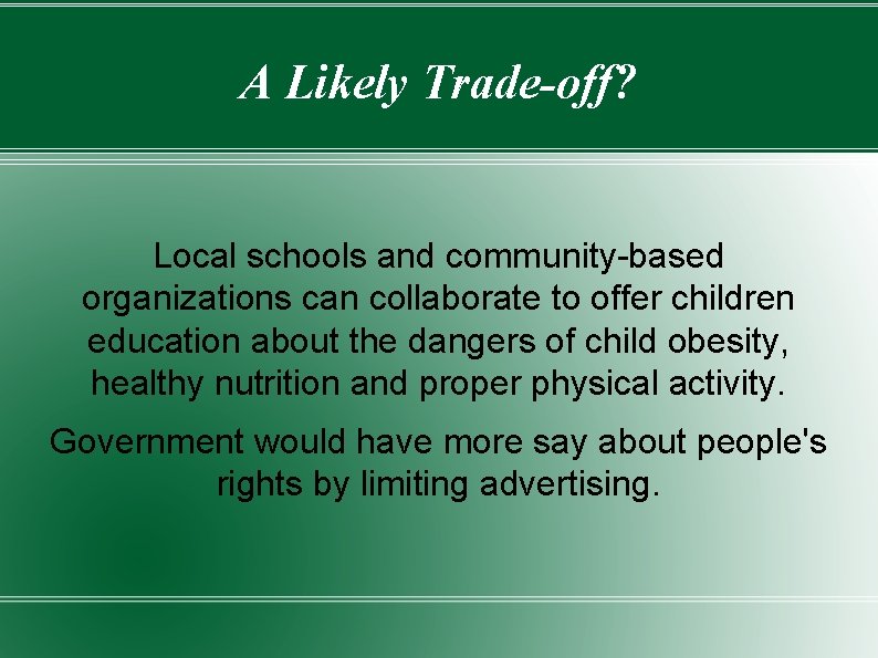 A Likely Trade-off? Local schools and community-based organizations can collaborate to offer children education