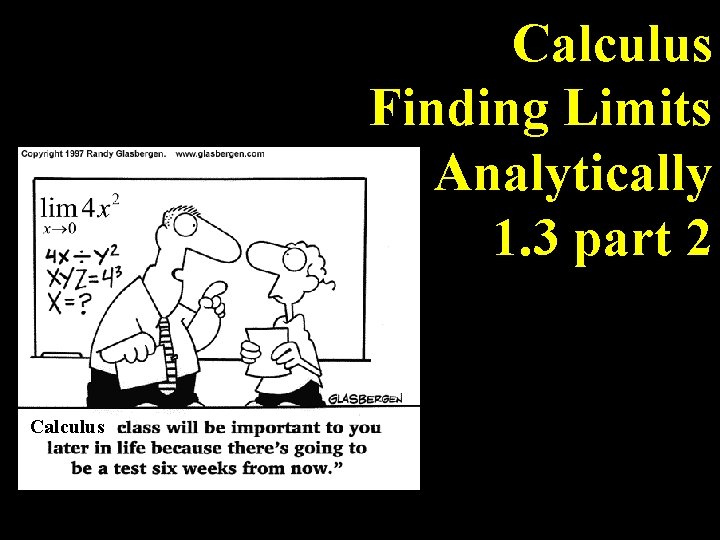 Calculus Finding Limits Analytically 1 3 part 2