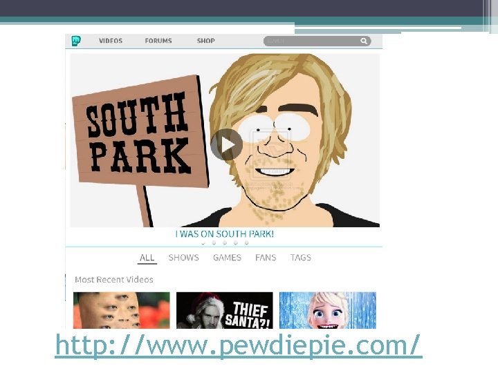 http: //www. pewdiepie. com/ 