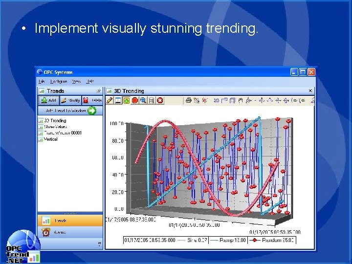 • Implement visually stunning trending. • Implement visually stunning trending.