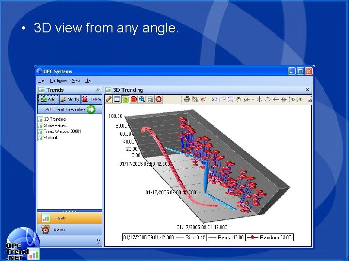 • 3 D view from any angle. • 3 D view from any angle.