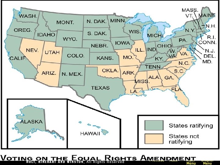 Defeat of the ERA • The statute passed by Congress in March 1972. •