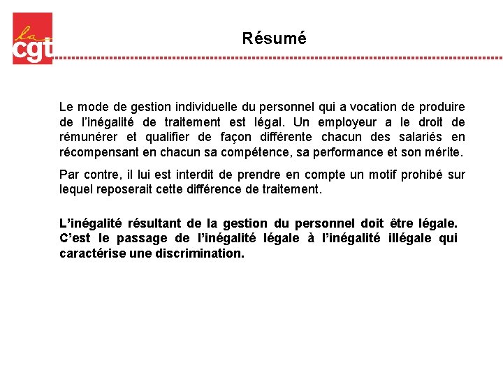 Résumé Le mode de gestion individuelle du personnel qui a vocation de produire de Résumé Le mode de gestion individuelle du personnel qui a vocation de produire de