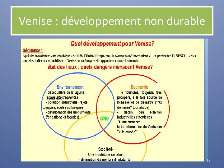 Venise : développement non durable 19 