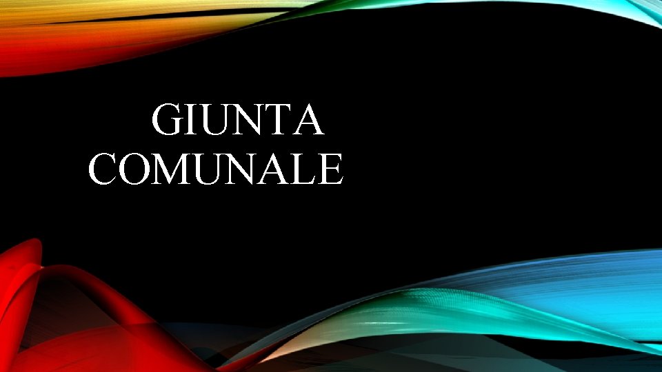  GIUNTA COMUNALE 