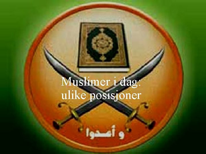 Muslimer i dag: ulike posisjoner 