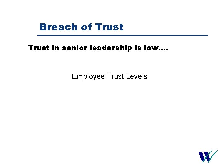 Breach of Trust in senior leadership is low…. Employee Trust Levels 27 