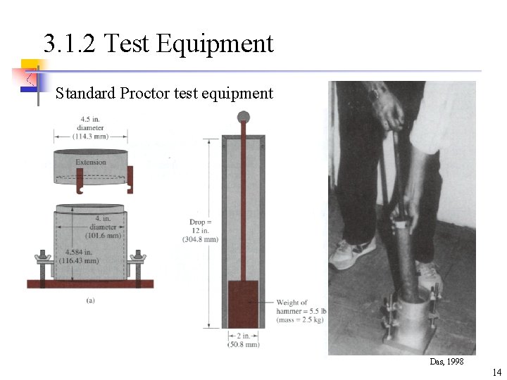 3. 1. 2 Test Equipment Standard Proctor test equipment Das, 1998 14 