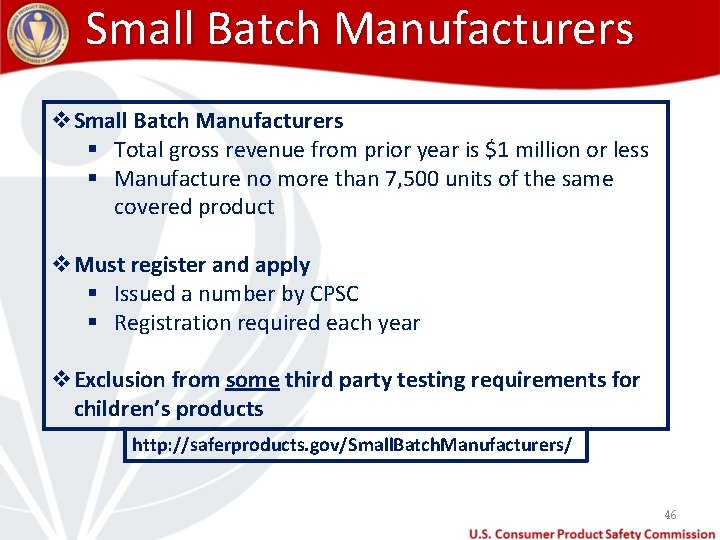 Small Batch Manufacturers v. Small Batch Manufacturers § Total gross revenue from prior year