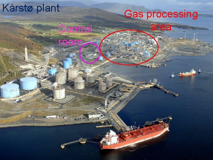31 Kårstø plant Control room Gas processing area 