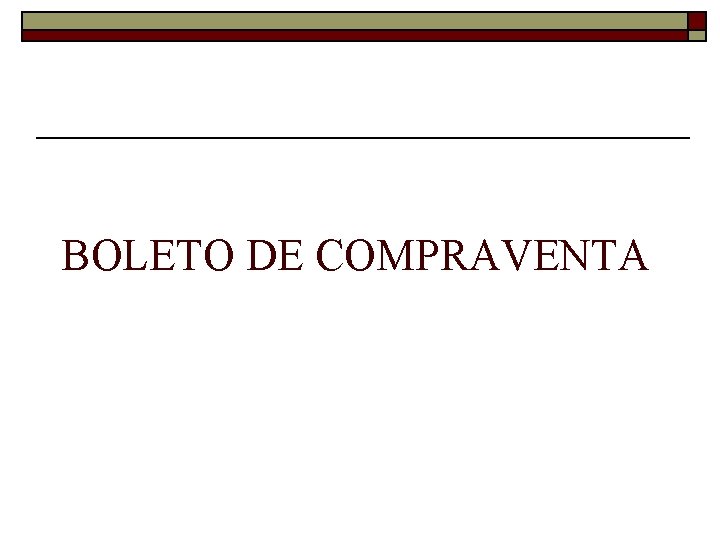 BOLETO DE COMPRAVENTA 