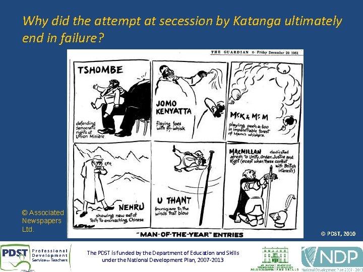 Why did the attempt at secession by Katanga ultimately end in failure? © Associated