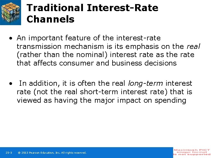 Traditional Interest-Rate Channels • An important feature of the interest-rate transmission mechanism is its Traditional Interest-Rate Channels • An important feature of the interest-rate transmission mechanism is its