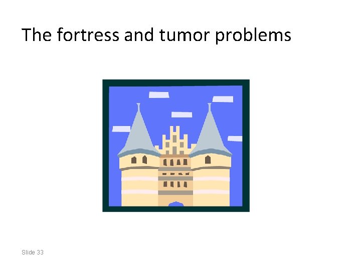 The fortress and tumor problems Slide 33 