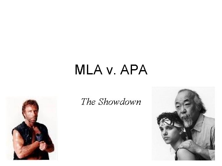 MLA v. APA The Showdown 