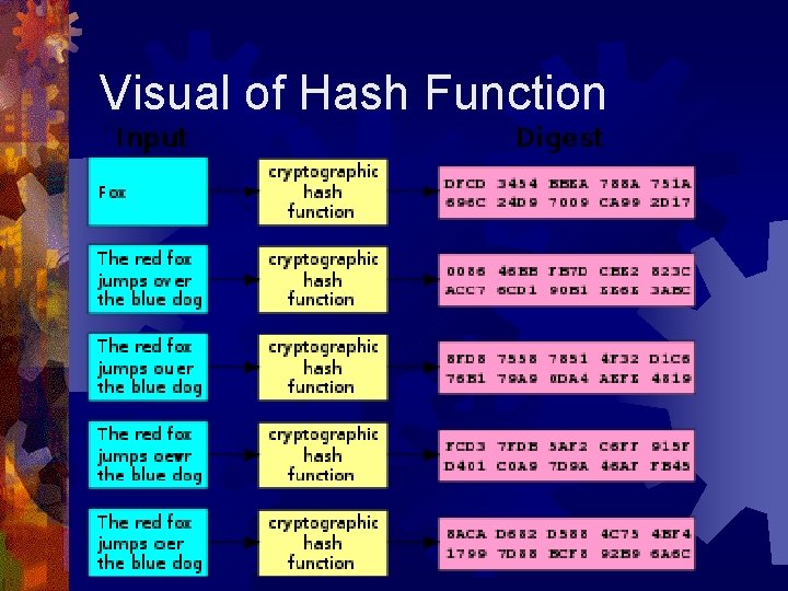 Visual of Hash Function 