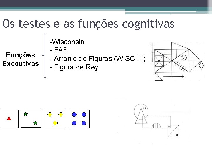 Os testes e as funções cognitivas Funções Executivas -Wisconsin - FAS - Arranjo de Os testes e as funções cognitivas Funções Executivas -Wisconsin - FAS - Arranjo de