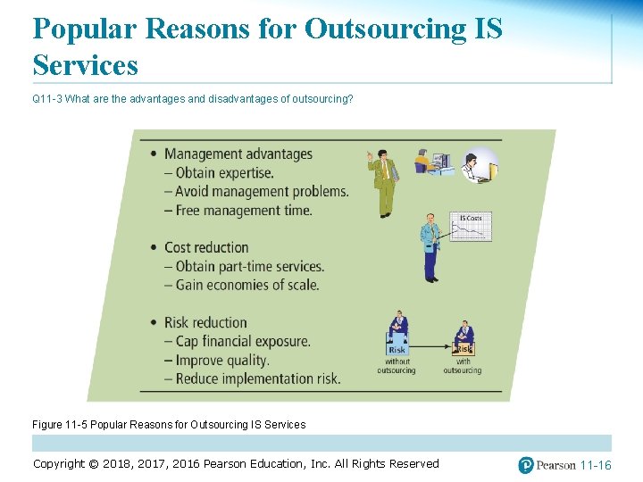Popular Reasons for Outsourcing IS Services Q 11 -3 What are the advantages and