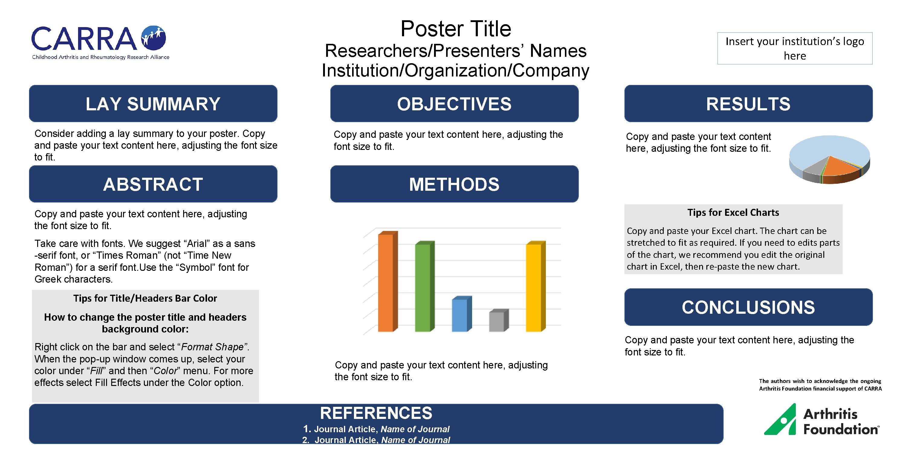 Poster Title Researchers/Presenters’ Names Institution/Organization/Company LAY SUMMARY Consider adding a lay summary to your