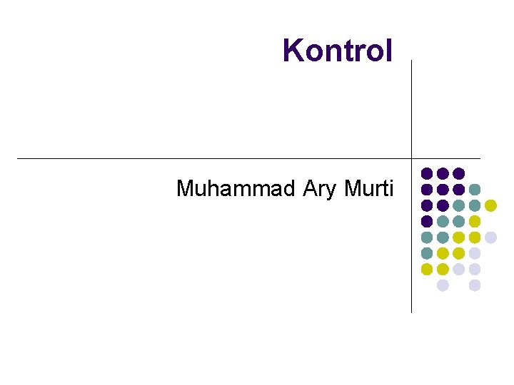 Kontrol Muhammad Ary Murti 
