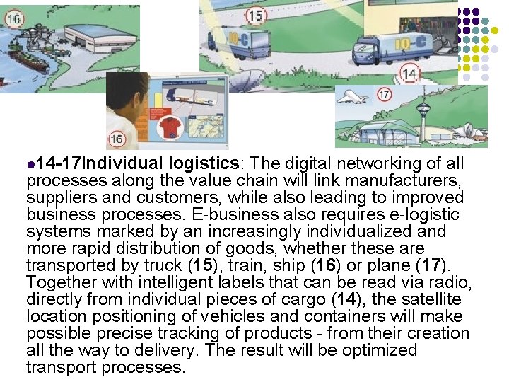 l 14 -17 Individual logistics: The digital networking of all processes along the value