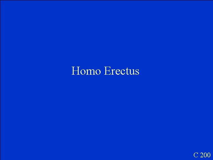 Homo Erectus C 200 