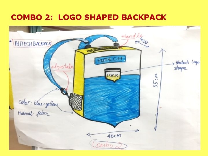COMBO 2: LOGO SHAPED BACKPACK 