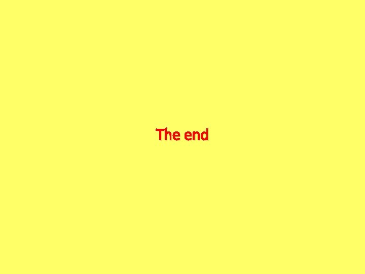 The end 