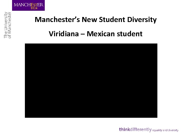 Manchester’s New Student Diversity Viridiana – Mexican student 