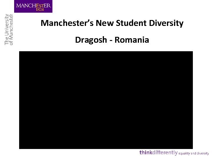 Manchester’s New Student Diversity Dragosh - Romania 