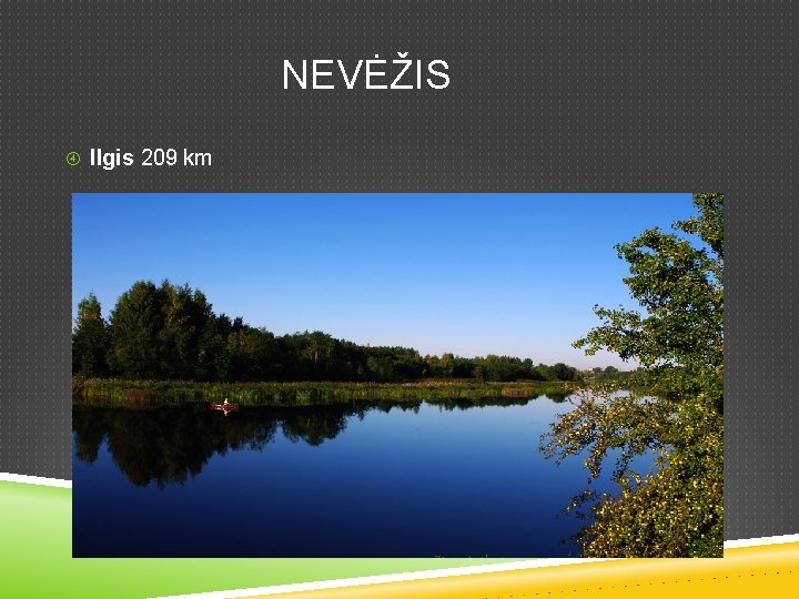  NEVĖŽIS Ilgis 209 km 