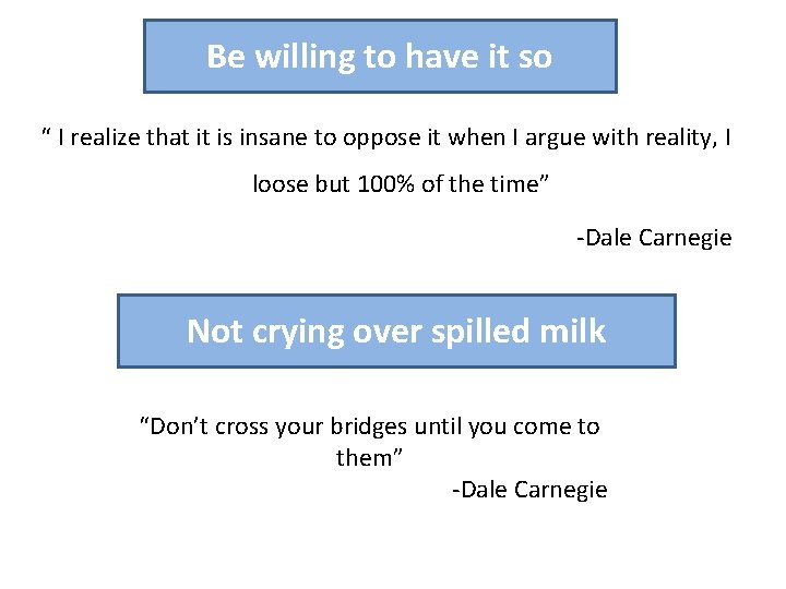 Be willing to have it so “ I realize that it is insane to Be willing to have it so “ I realize that it is insane to