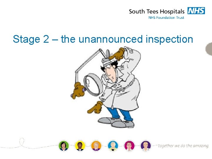 Stage 2 – the unannounced inspection 