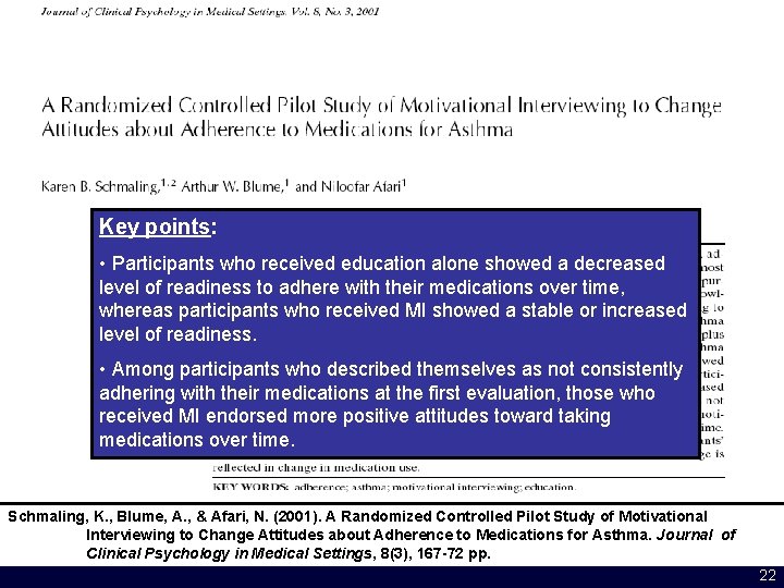 Key points: • Participants who received education alone showed a decreased level of readiness