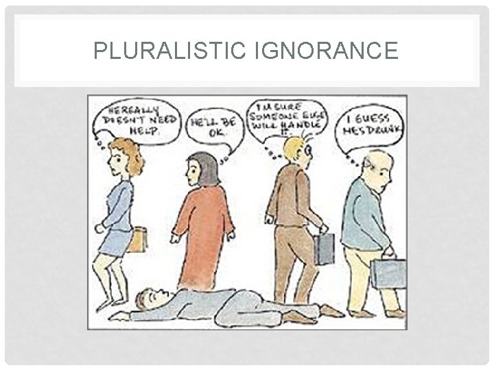 PLURALISTIC IGNORANCE 