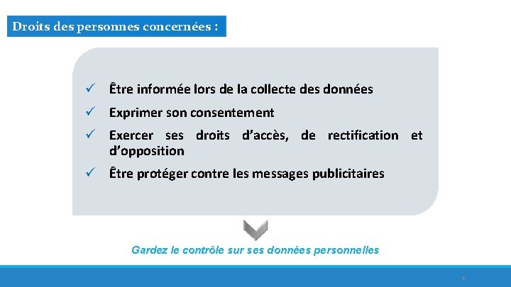 La protection des donnes personnelles et de la