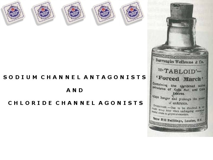 SODIUM CHANNEL ANTAGONISTS AND CHLORIDE CHANNEL AGONISTS 