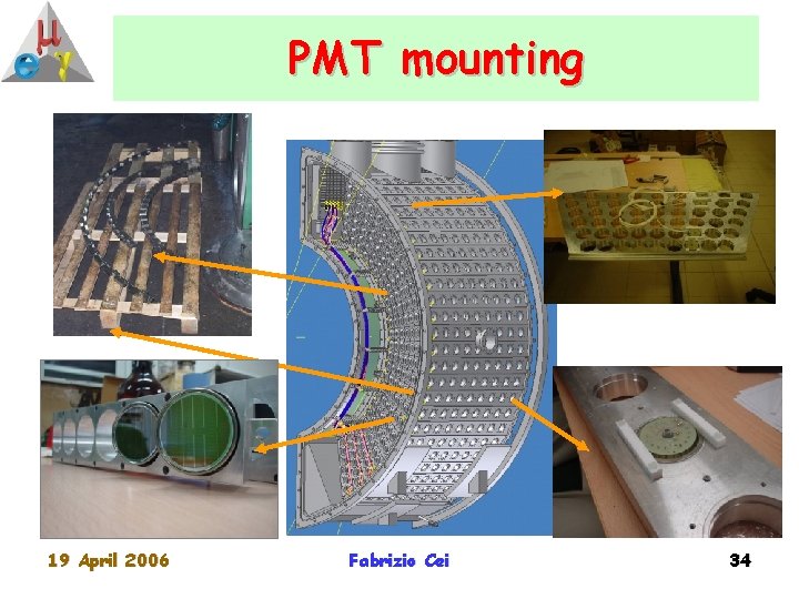 PMT mounting 19 April 2006 Fabrizio Cei 34 