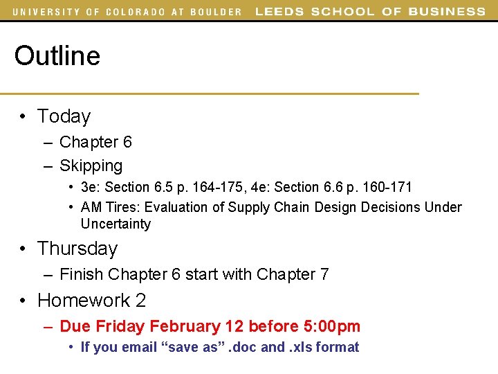 Outline • Today – Chapter 6 – Skipping • 3 e: Section 6. 5 Outline • Today – Chapter 6 – Skipping • 3 e: Section 6. 5
