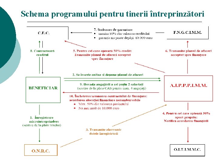 Schema programului pentru tinerii întreprinzători 23 