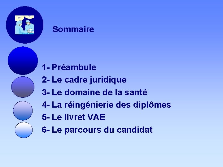 Sommaire 1 - Préambule 2 - Le cadre juridique 3 - Le domaine de