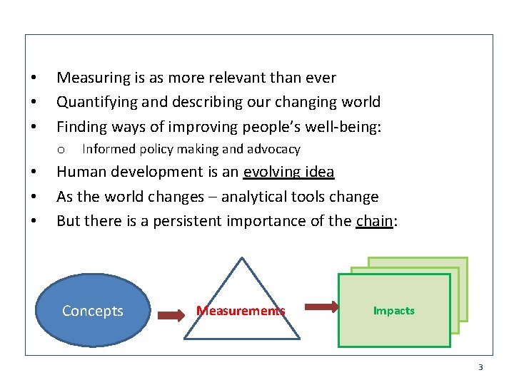  • • • Measuring is as more relevant than ever Quantifying and describing