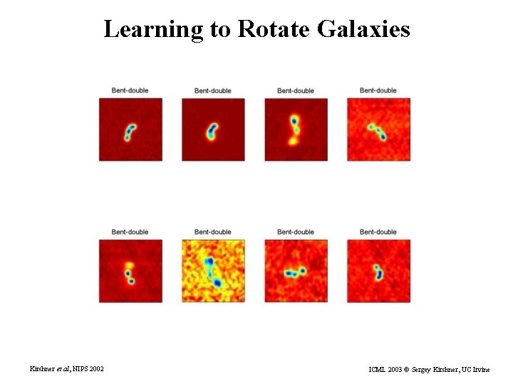 Learning to Rotate Galaxies Kirshner et al, NIPS 2002 ICML 2003 © Sergey Kirshner,