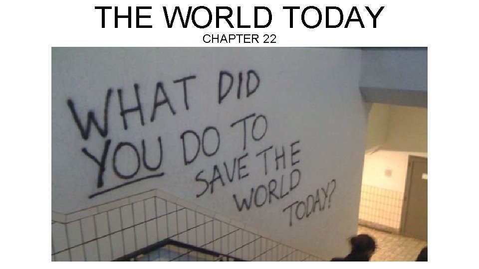 THE WORLD TODAY CHAPTER 22 