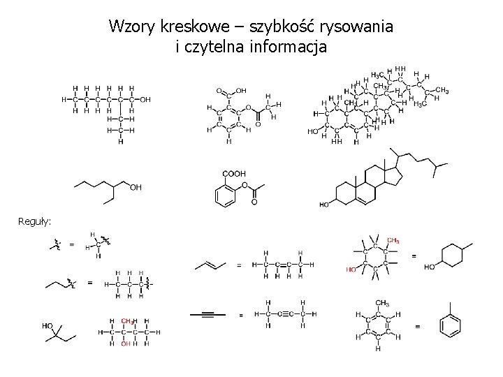 Wzory kreskowe – szybkość rysowania i czytelna informacja Reguły: 