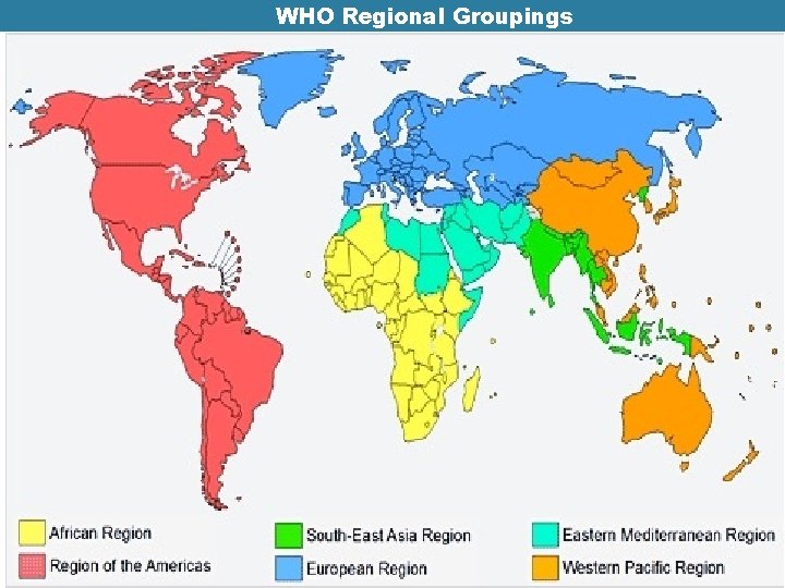 WHO Regional Groupings WHO Regional Groupings