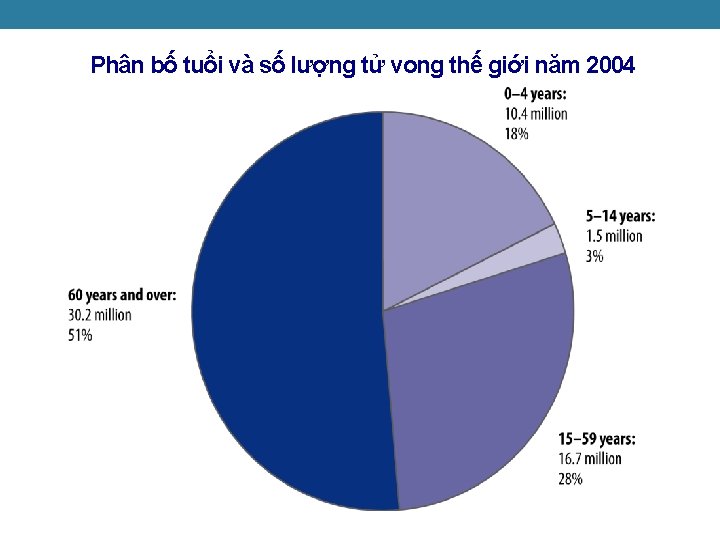 Phân bố tuổi và số lượng tử vong thế giới năm 2004 