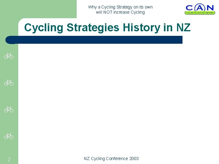 Why a Cycling Strategy on its own will NOT increase Cycling Strategies History in